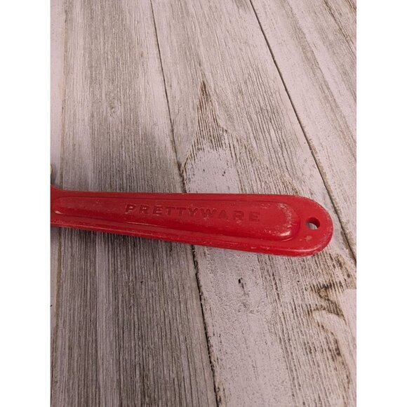 Vintage Prettyware Pan Scraper Plastic Red Handle Spatula USA - Picture 3 of 8
